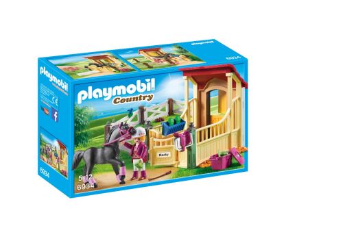 Playmobil Country 6934 Box avec cavalière et pur-sang Arabe