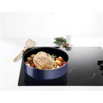 Batterie de cuisine 8 pièces Tefal Ingenio Easy Cook N Clean Empilable Bleu pailleté