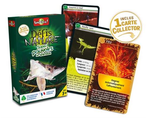 Jeu de cartes Bioviva Défis Nature Super pouvoirs des animaux
