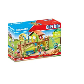 Playmobil 71001 Cabane dans Les Arbres et Toboggan - City Life- Le
