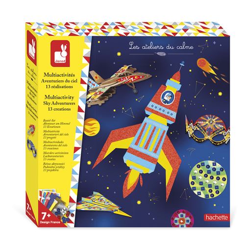 Janod Multicolore Jeu Créatif Multiactivités Aventuriers Du Ciel