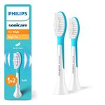 Philips Sonicare for Kids - tetes de brosse a dents de rechange d''origine pour enfants a partir de 7 ans, lot de 2, HX6042/90
