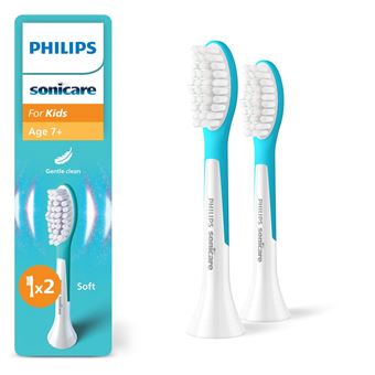 Philips Sonicare for Kids - tetes de brosse a dents de rechange d''origine pour enfants a partir de 7 ans, lot de 2, HX6042/90