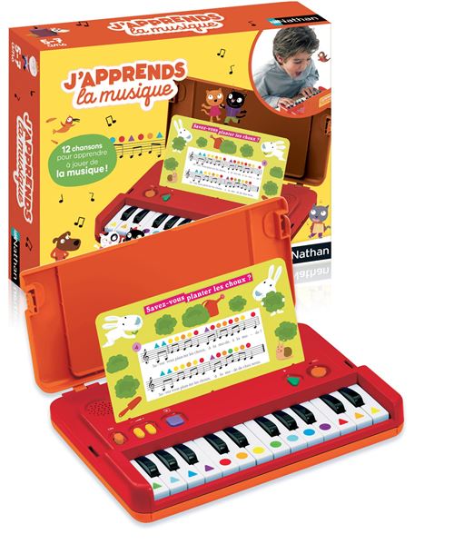 L'enfant Créatif Joue Le Synthétiseur. Petite Fille Apprenant à Jouer Du  Piano.