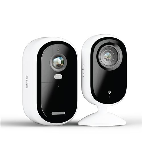 Pack de caméras de surveillance connectées Arlo Essentiale extérieure Blanc + Indoor 2K