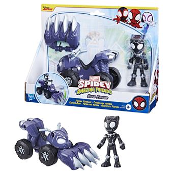 Marvel Spidey E I Suoi Fantastici Amici - Action Figure Supereroi E Veicoli Black Panther