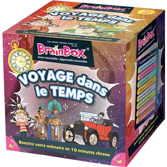 Jeu de mémoire Asmodée BrainBox Voyage dans le temps