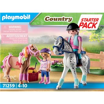 Playmobil Country 71259 Starter Pack Cavaliers et chevaux