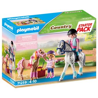 Playmobil Country 71259 Starter Pack Cavaliers et chevaux