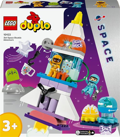 LEGO® DUPLO® Town 10422 L'aventure en navette spatiale 3-en-1