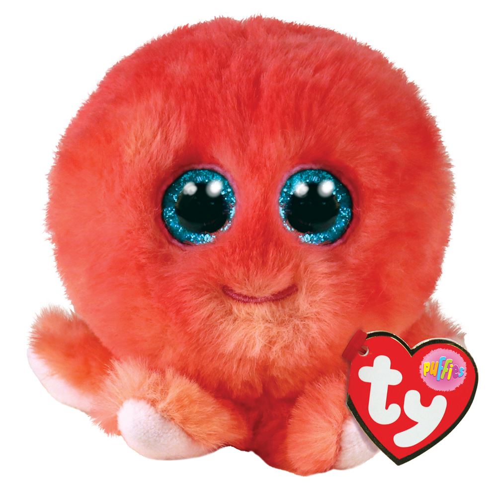 Peluche Ty Puffies Sheldon Rose Peluche fnac Belgique