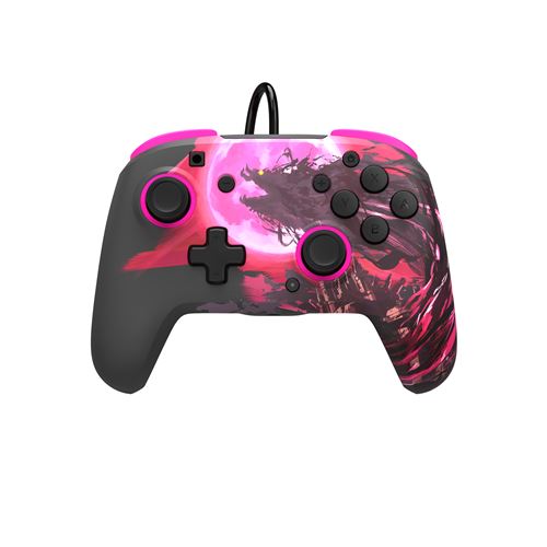 Manette filaire Pdp Rematch Wired controller pour Nintendo Switch Calamity Ganon Noir et Rose