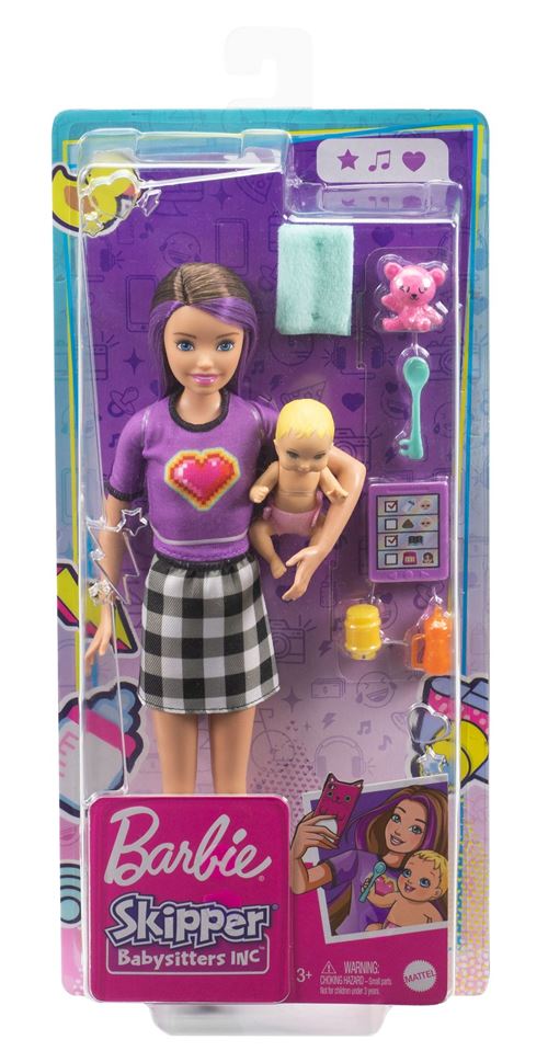 Poupée Barbie Coffret Skipper Baby-Sitter