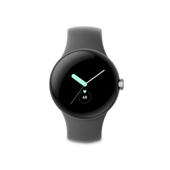 Montre connectée Google Pixel Watch LTE Argent avec bracelet sport Charbon - 1
