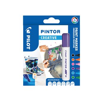 Set de 6 marqueurs Pilot Pen Pintor fun pointe moyenne