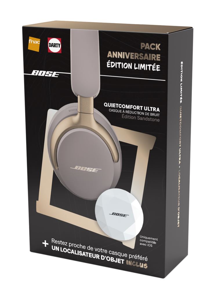 Pack Anniversaire Casque supra-aural sans fil Bose QuietComfort