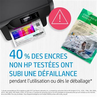 HP 301 Cartouche d'Encre Noire Authentique (CH561EE) : :  Informatique