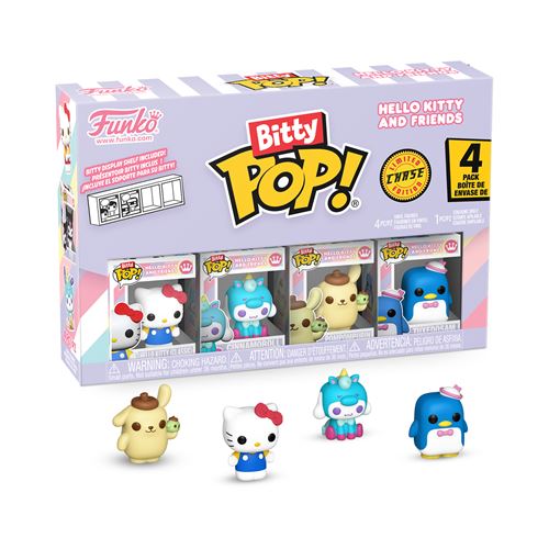 Pack de 4 figurines Funko Bitty Pop Hello Kitty Sanrio - vue 3