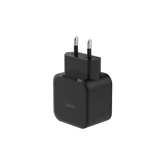 Chargeur QDOS PowerCube Double USB Type C 45W Noir