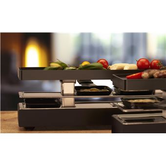Raclette Trisa Electronics Style Connect avec Thermostat 2 x 900 W Anthracite