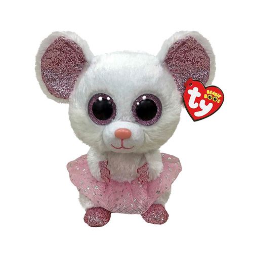 Ty Multicolore Peluche Beanie Boo's Medium Nina La Souris