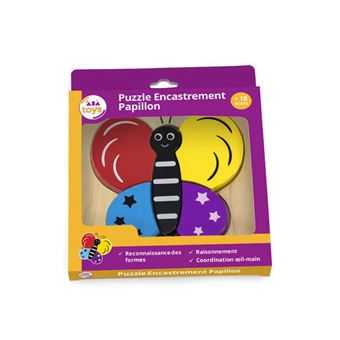 Puzzle encastrement Asa Toys Papillon