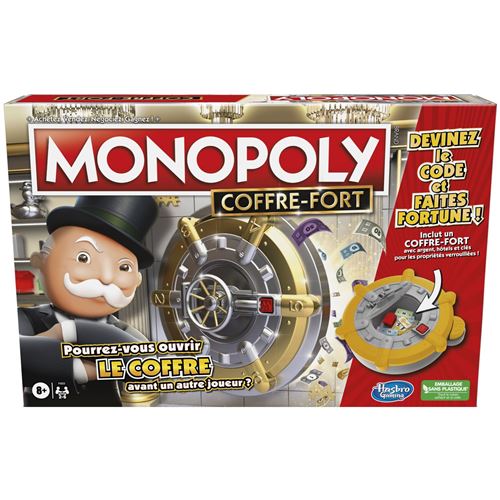 Jeu classique Hasbro Monopoly Coffrefort