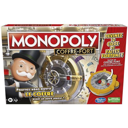 Jeu classique Hasbro Monopoly Coffre-fort