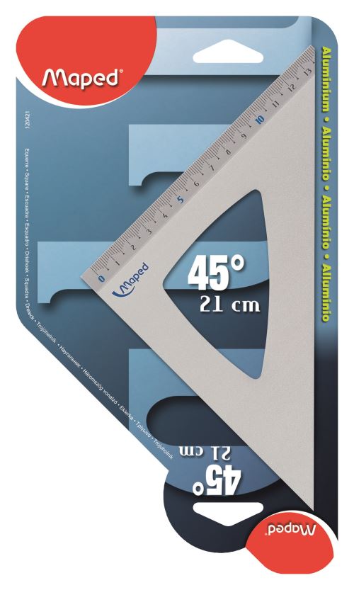 MAPED ALU EQUERRE 45 21CM