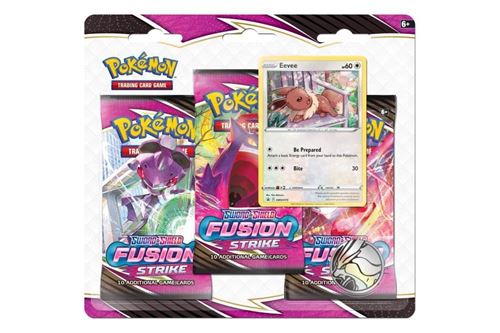 Pokemon Sword & Shield 8: Fusion Strike Booster 3-Pack With Foil & Coin Version Anglaise