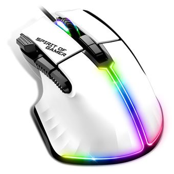 Souris filaire gaming Spirit Of Gamer Pro M5 pour PC Blanc - 1