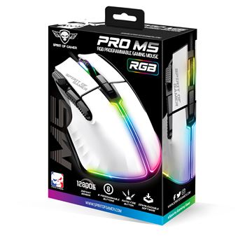 Souris filaire gaming Spirit Of Gamer Pro M5 pour PC Blanc