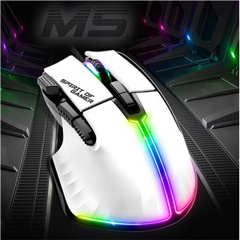 Souris filaire gaming Spirit Of Gamer Pro M5 pour PC Blanc