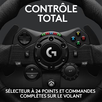 Pack Gaming Volant et Pédales Logitech G923 Trueforce pour Xbox Series X S, Xbox One / PC