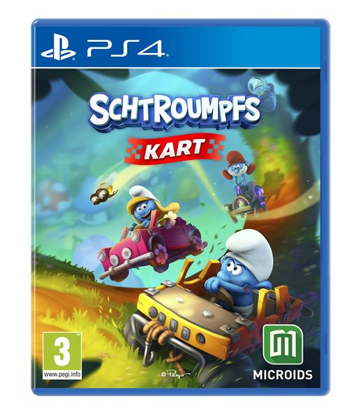 Pochette avant du jeu Schtroumpfs Kart PS4