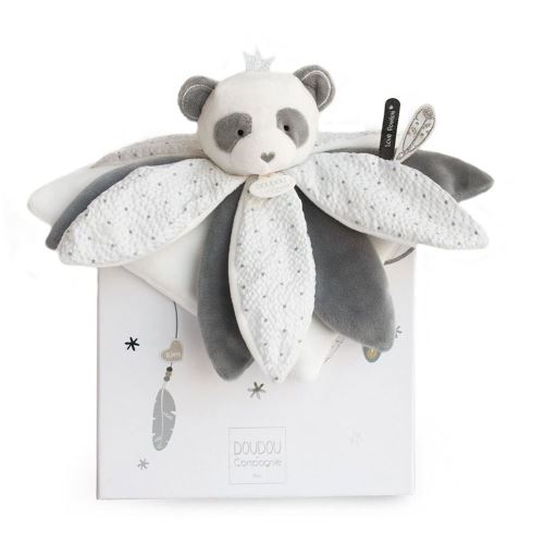 Doudou & Compagnie Unisex Blanc Peluche Panda - Image 2