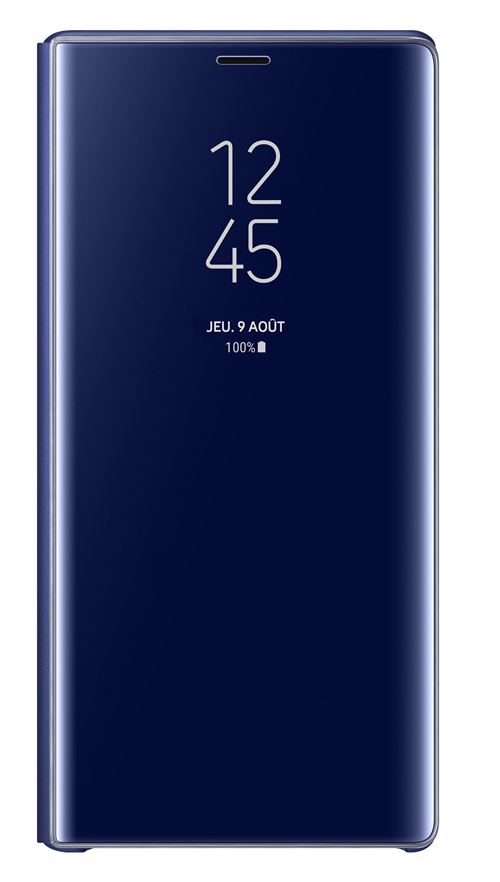 Etui avec fonction stand Samsung Clear View Bleu pour Galaxy Note 9