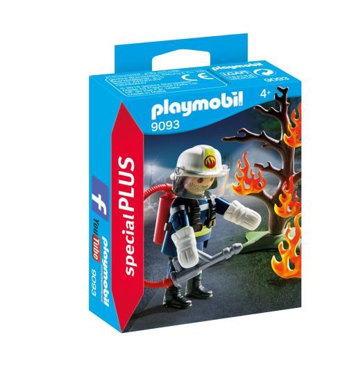 Playmobil Special Plus 9093 Pompier avec arbre en feu
