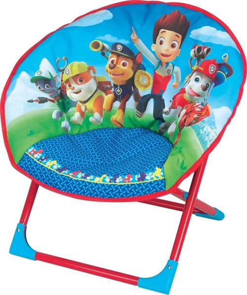 Fun house 712501 pat patrouille siège lune pliable pour enfant polyester bleu 54 x 45 x 47 cm
