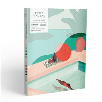 Gouache La Petite épicerie Peinture au numéro Petit Pinceau St. Barthelemy par Léa Morichon