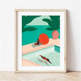 Gouache La Petite épicerie Peinture au numéro Petit Pinceau St. Barthelemy par Léa Morichon