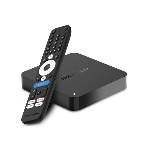 Passerelle multimédia Thomson Streaming Box 245 4K Noir avec Google TV - Thomson