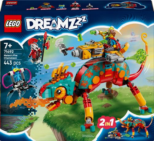 LEGO® DREAMZzz™ 71492 Le caméléon cracheur de feu de Mateo