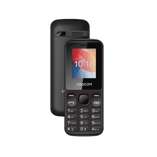 Téléphone portable basique Logicom Posh 186 1,77'' Double SIM 32 Mo Noir