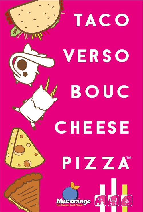 Taco Verso Bouc Cheese Pizza Jeu d'ambiance Rapidité et observation Dès
