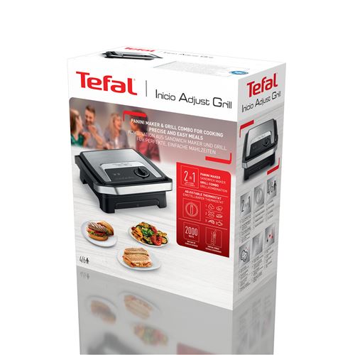 Grille-viande Tefal GC272DCH 2000 W Noir et Argent fnac Suisse