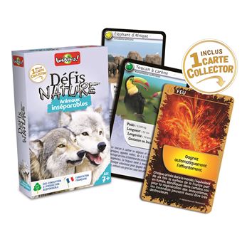 Jeu de cartes Bioviva Défis Nature Animaux Inséparables