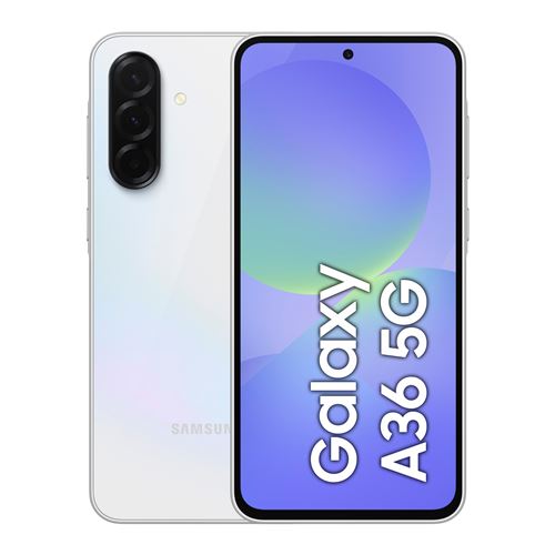 Smartphone Samsung Galaxy A36 6,7 5G Nano SIM 256 Go Blanc