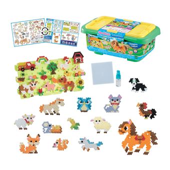 Kit créatif Aquabeads La box Une journée à la ferme