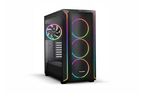 Boîtier PC gaming Be Quiet Shadow Base 800 FX grand tour noir ARGB avec panneau latéral acier